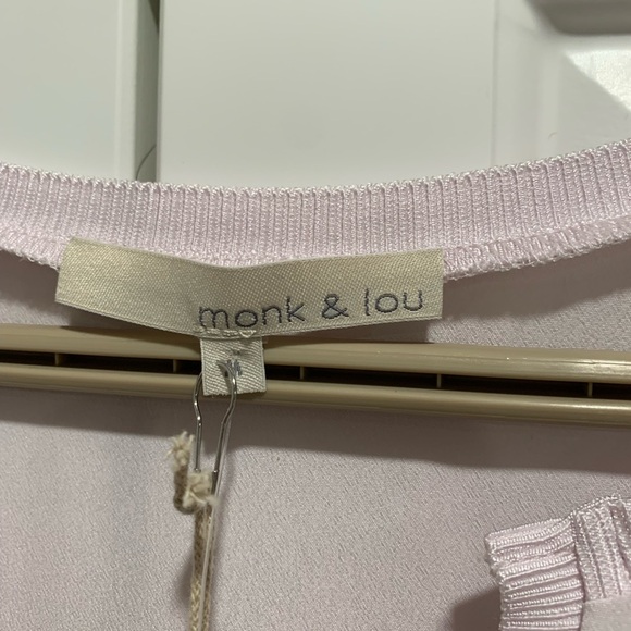 NWT- Monk and Lou lilac short sleeve size medium - Picture 3 of 11